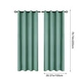 thumbnail image 3 of Horivan Polyester Blackout Curtains Thermal Insulated Grommet Top Window Treatments for Living Room Bedroom Sun Blocking Noise Reducing Home Decor, 3 of 6