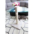 thumbnail image 5 of Cat Craft 36 Inch Sisal Cat Scratching Post with Interactive Pom-Pom Toy, Beige Fleece, 5 of 5