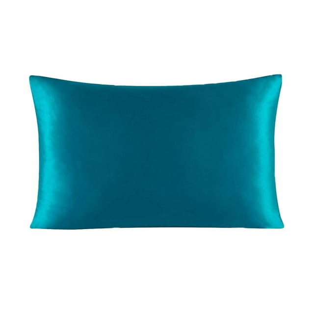 Color Ding Solid Color Silk Single Pillowcase Ice Silk Pillowcase Zipper Single 20x26inch / 51x66cm