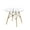 Clear, variant on Heavenly Collection | Eiffel Glass Dining Table 36” Diameter for Dining Rooms or Outside Spaces