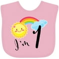 thumbnail image 3 of Inktastic I'm 1- First Birthday Sun Rainbow Boys or Girls Baby Bib, 3 of 4
