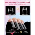 thumbnail image 5 of 504PCS NO C CURVE Clear Nail Tips for Acrylic Nails Professional, 3XL Extra Long Flat Tapered Square Nail Tips, 12 Sizes Half Cover Straight French Fake Nail Tips for Nail Salons Home, 5 of 7