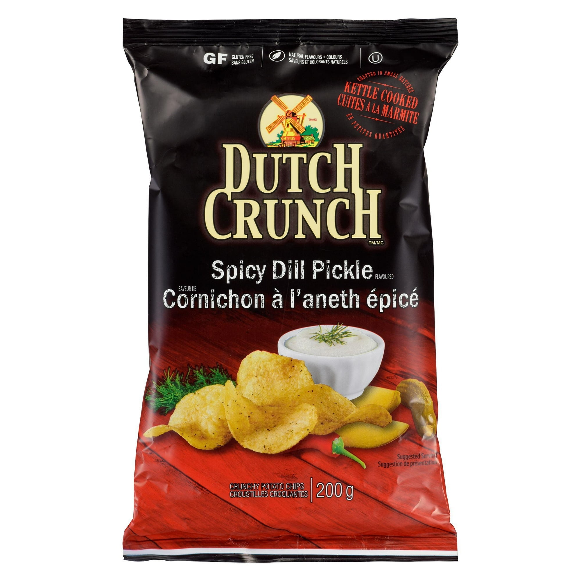 Old Dutch Dutch Crunch Spicy Dill Pickle Potato Chips