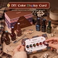 thumbnail image 6 of Beetles Mocha Sweater Cat Eye Gel Nail Polish Set, 6 Colors 9ml Fall Gel | Brown-Based Iridescent Cat Eye Gel Kit Magnetic Effect, Button Charms & Star Stickers & Magnet, Soak Off UV Salon at Home, 6 of 8
