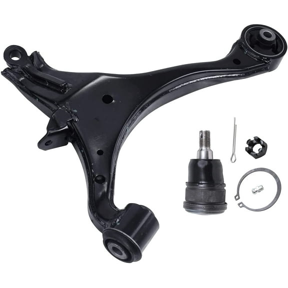 Detroit Axle - Front Left Lower Control Arm Ball Joint Replacement for 2001-2005 Acura EL Honda Civic