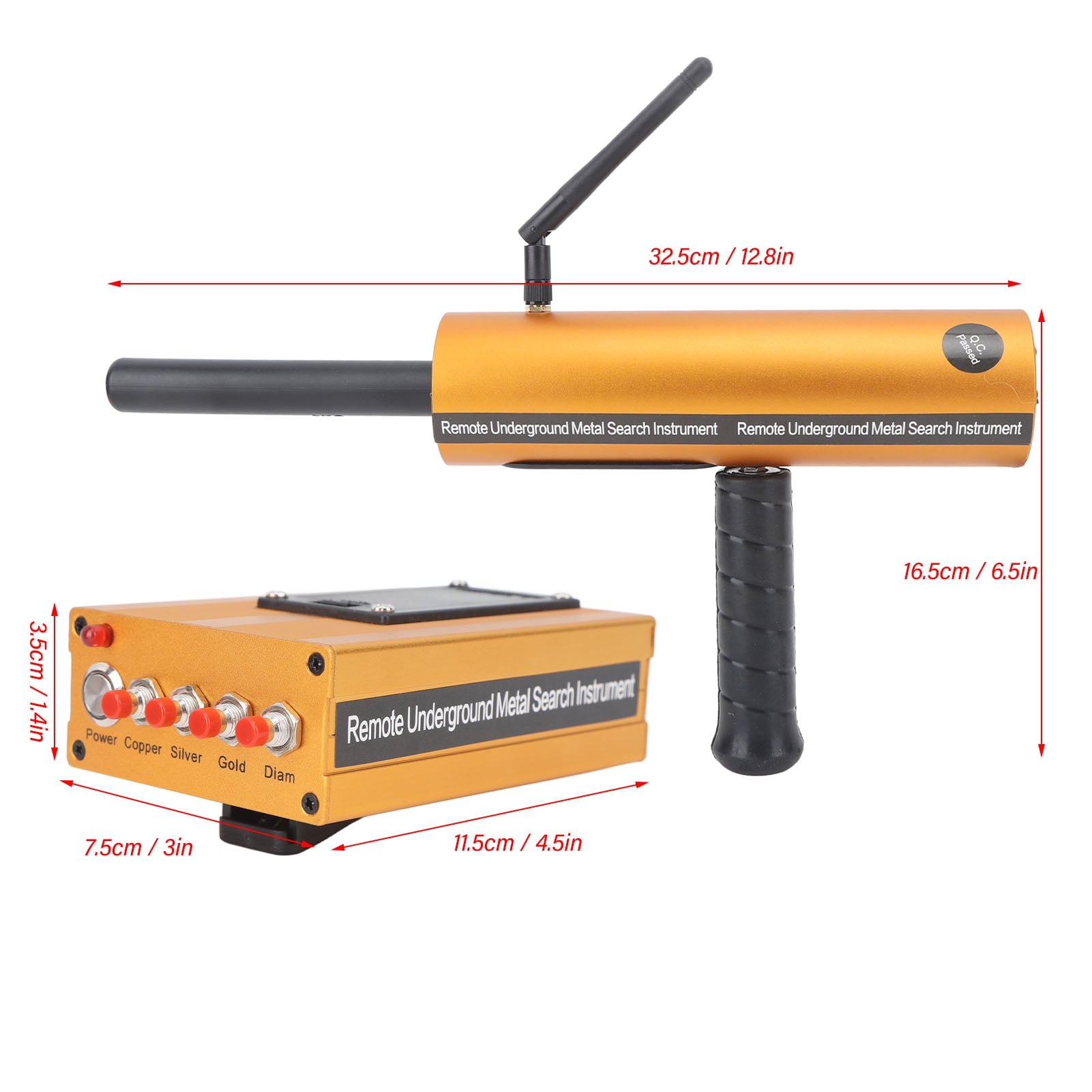 AKS Metal Detector 1000M 15M Inspection Depth Underground Scanner for Gold Silver Copper