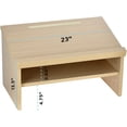 thumbnail image 6 of AdirOffice Medium Oak Table Top Portable Lectern Podium, 6 of 6