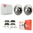 thumbnail image 1 of Transit Auto Rear Disc Brake Rotors and Semi-Metallic Pads Kit for Car 2001-2003 Toyota Highlander FWD K8S-101712, 1 of 11