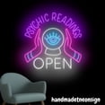 thumbnail image 2 of Handmadetneonsign Psychic Readings Open Neon Sign, Psychic Reader Wall Art, Psychic Wall Decor 040577, 2 of 5