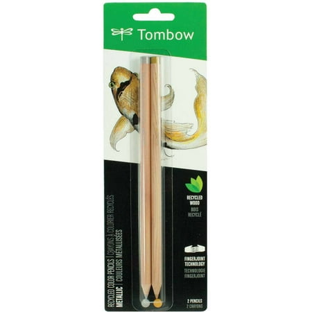 Tombow Recycled Colored Pencils, Metallic, 2-Pack