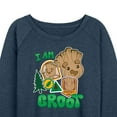 thumbnail image 3 of Marvel Guardians of the Galaxy - Groot Sticker -Maternity Scoop Neck Graphic T-Shirt, 3 of 5