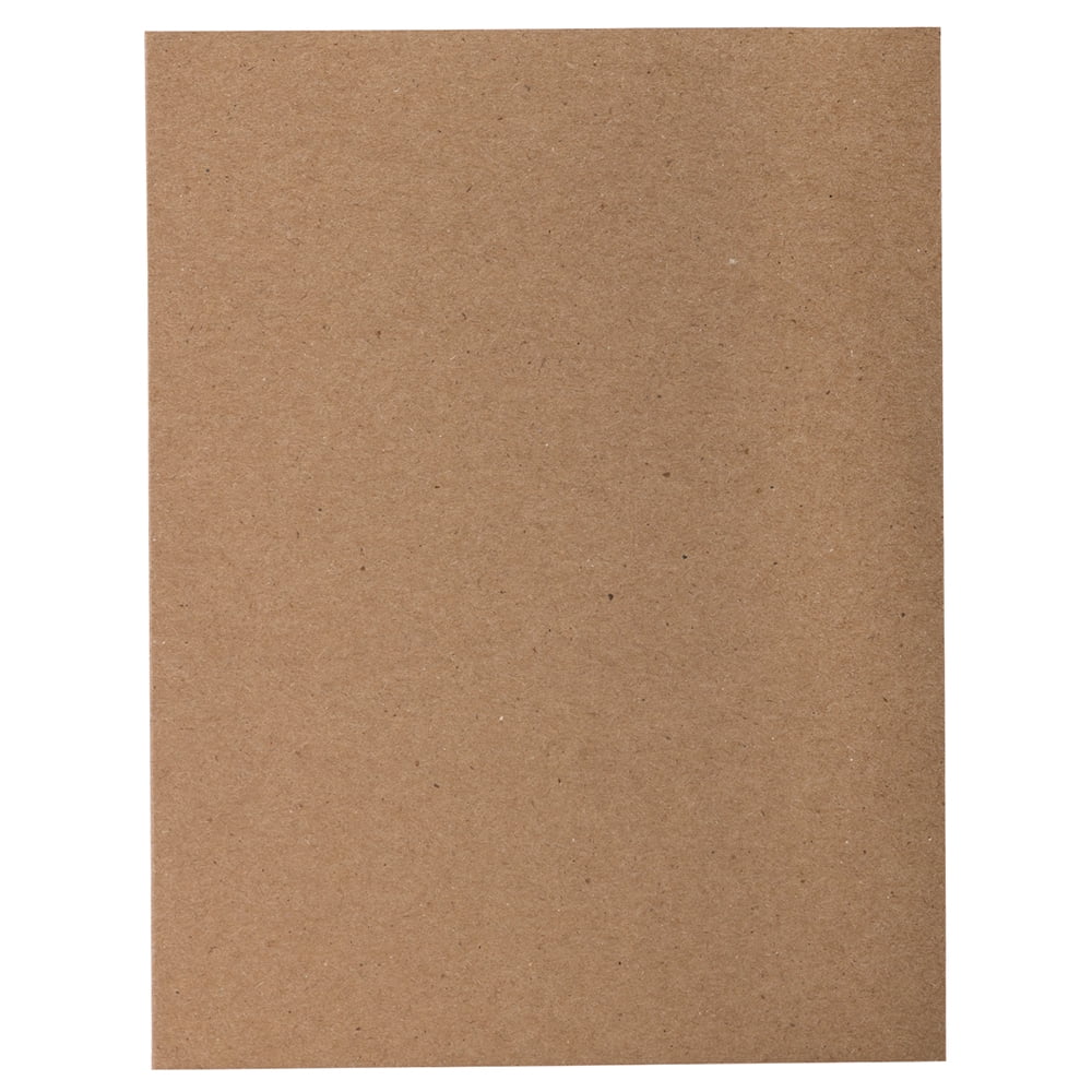 JAM Paper Foldover Cards, 4 5/8 x 6 1/4, 500/Box, Brown Kraft