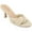 Tan, variant on Womens Mannon Soft Terry Cloth Slip On Open Toe Sandals