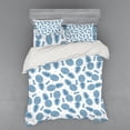 thumbnail image 2 of Ambesonne Blue Bedding Set 3 Pcs, Tropical Fruit Pineapple, Twin, Blue White, 2 of 3