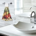 thumbnail image 6 of Haosy 2 Pack Kitchen Wash Cloths with Hanging Loops Absorbent Absorbent Quick Drying Hand Towels, Apple Tomato Grape Mango, 6 of 7