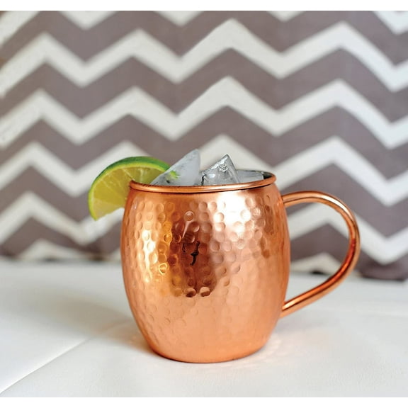 Authentic Copper Mug Moscow Mule 20 oz. Giant Hammered Copper Ice Bucket Mug