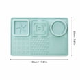 thumbnail image 3 of Dog Lick Mat , 7.87 x 11.81 in Silicone Slow Feeder Tray for Cats and Dogs, Multi-Compartment Pet Feeding Plate for Slow Eating, 3 of 5