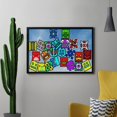 thumbnail image 4 of Geometry Dash Diamond Art Kits for Adults 5D Diamond Art Kit Paint by Number for Beginners, DIY Paint with Round Full Drill Diamonds Paintings Gem Art for Home Wall Decor Gift 12x16, 4 of 5