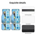 thumbnail image 5 of Cauagu Prague Ratter Dog in Bathtub Pattern Car Floor Mat Set of 4,Car Carpet Mats Car Mats with Anti-Slip Backing & Driver Heel Pad Universal Fit for Cars/Trucks/SUV/Vans, 5 of 6