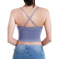 thumbnail image 7 of Made by Olivia Women's Seamless Padded Workout Sports Bra Cami Cropped Yoga Tank Top with Adjustable Straps, 7 of 7