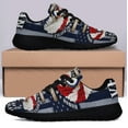 thumbnail image 3 of American Flag Eagle Wreath With U S Navy Veteran Shoes Women's Fashion Sneakers Tennis Running Shoes for Men Women Black Size 10, 3 of 7