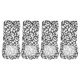 thumbnail image 1 of 4X Silla Elastica Cubierta Corta Fundas Lavables Protector Asiento Funda de la Silla para Boda Fiesta Restaurante Banquete Decoracion para El Hogar(Blanco + Negro), 1 of 10