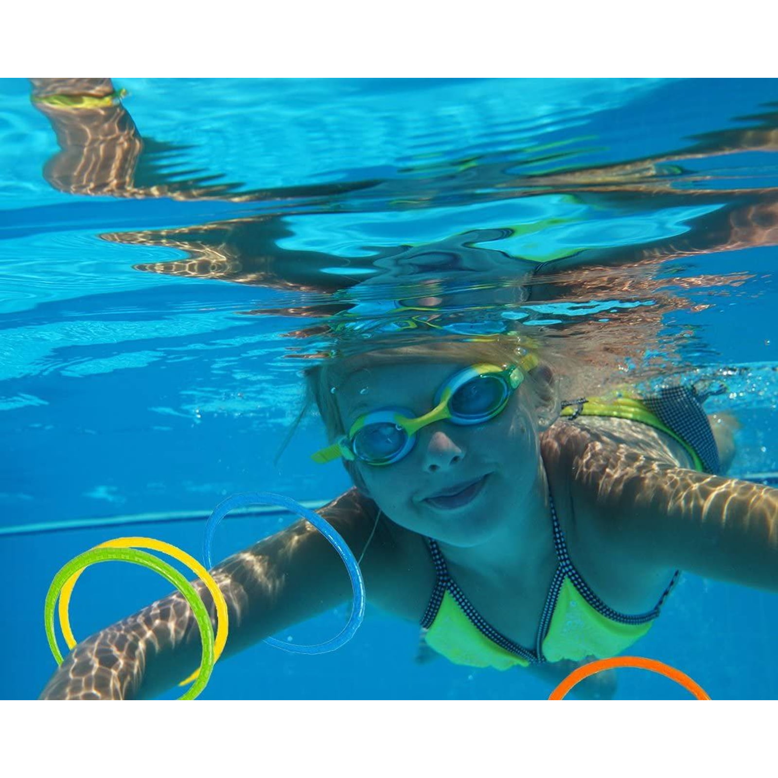 6 Colourful Dive Sticks Great Water Games Fun Swimming Pool Kids Training 