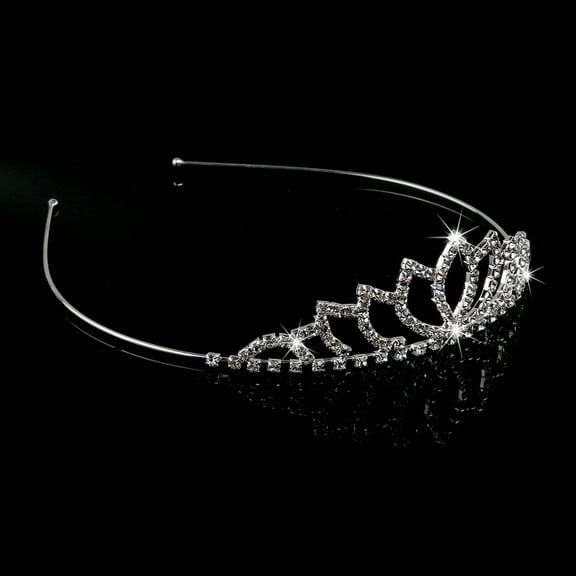 Soimiss Bridal Headpiece Silver Tiara Decorative for Women at Weddings 1Pcs
