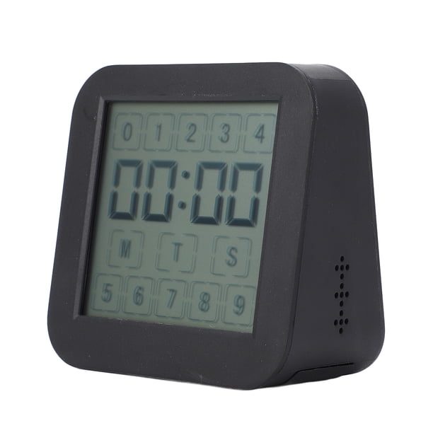 Medidor Digital De Temperatura Y Humedad, Termómetro Digital, Higrómetro, Temporizador De Cuenta Regresiva Con Batería Para Interiores