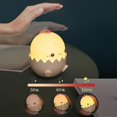 thumbnail image 2 of Portable Children's Nightlight, Wireless Small Egg Lamp Usb Rechargeable Bedroom Soft Light, Christmas Gift Idea For Newborn And Mum-to-be (pink), 2 of 5