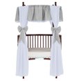 thumbnail image 7 of Baby Doll Bedding 12 Piece Solid Reversible Round Crib Curtain and Valance Set, 7 of 7