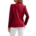 thumbnail image 6 of Womens's Long Sleeve Shawl Lapel Work Blazer Open Front Cardigan Jacket Casual Business Office Jackets without Pocket, 6 of 7