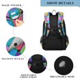 thumbnail image 4 of FORMRS Unisex School Backpack 17" Student Travel Bag with Laptop Compartment, Colorful Geometric Pattern, 4 of 7