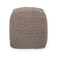 thumbnail image 2 of GDF Studio Cube Southwestern Woven Fabric Pouf, Brown, 2 of 8