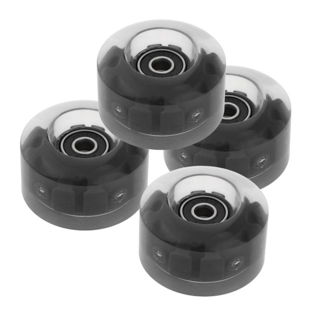 4 ruedas de patín cuádruple iluminadas con rodamientos Monopatín de doble PGB Sunnimix ruedas de patines