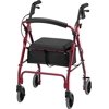 NOVA Medical Products GetGo Classic Rolling Walker, Red