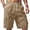 Khaki, variant on WTOBBY Men's Summer Loose Fit Cargo Shorts with Multiple Pockets, Casual Sports Beach Pants for Outdoor Adventures and Daily Wear ,Black L