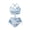 Blue Whale, variant on CHAQLIN Green Floral Palm Tree Plus Size Swimsuit for Women Two Piece High Waisted Bikini Sets Push Up Halter Swimsuit Tummy Control Tankini Swimsuits Crisscross Tie Back Ruched Ruffle Bottom