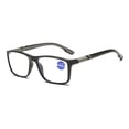 thumbnail image 1 of FG Ultralight TR90 Reading Glasses Blue Light Blocking Presbyopia Eyeglasses Men Hyperopia Optical Eyewear +100-+400 Gray +350, 1 of 6