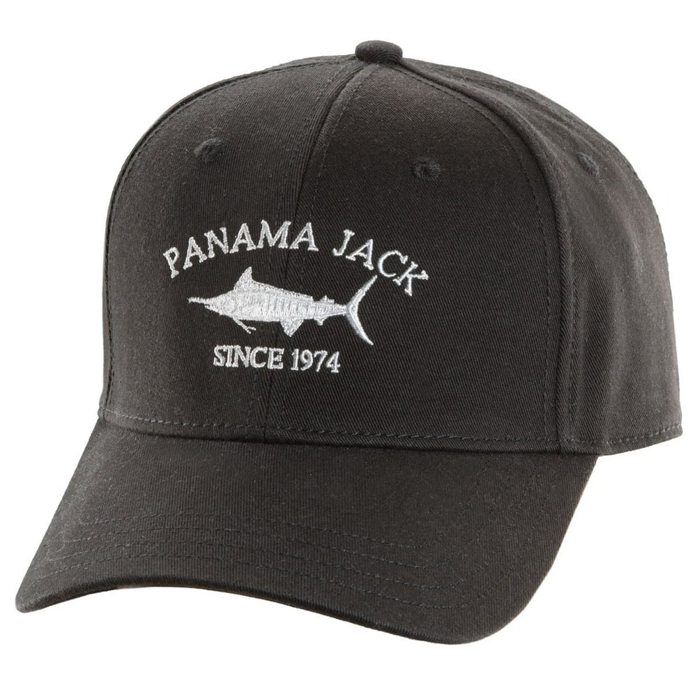 Panama Jack Since 1974 Marlin Baseball Sun Hat Cap, 3" Brim Bill