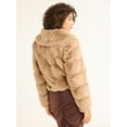 thumbnail image 4 of Sofia Jeans Women's and Women's Plus Faux Fur Chubby Jacket, Sizes XS-5X, 4 of 4