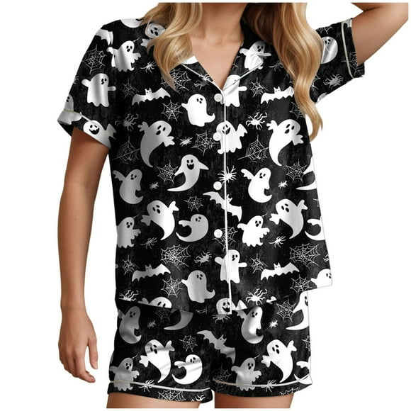Women's Two Piece Outfits for Women Short Sleeve V Neck Shorts Set
