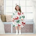 thumbnail image 7 of joogoo Wearable Blanket Hoodie for Bows Christmas Oversized Sherpa Hooded 3-14 YR M, 7 of 7