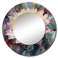 thumbnail image 2 of Designart "Cactus Scenery in Pink Green" Floral Cactus Round Mirror Wall Decor Traditional - Large Pink Round Bathroom Mirror - Round Mirror - 23" x 23", 2 of 6