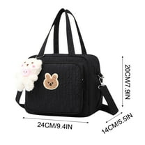 Dvruxg Portable Baby Diaper Bag, Travel Crossbody Nylon Handbag, Multifunctional Children's Shoulder Bag, Adjustable Strap Baby Carrier Pouch