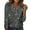 Grey, variant on Dyfzdhu Sequin Tops for Women Elegant Trendy V Neck Sparkly Casual Solid Color Sequined Long Sleeve T Shirt Blouse Green (Not Real Sequin)
