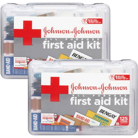 (2 pack) (2 Pack) All Purpose 125-item First Aid Kit