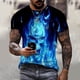 thumbnail image 1 of Camisetas De Verano Calavera Para Hombres/Mujeres Impresión 3d Personalidad Ropa Deportiva Harajuku Casual Tops Hombre De Gran Tamaño Top Tees Depangjing, 1 of 4