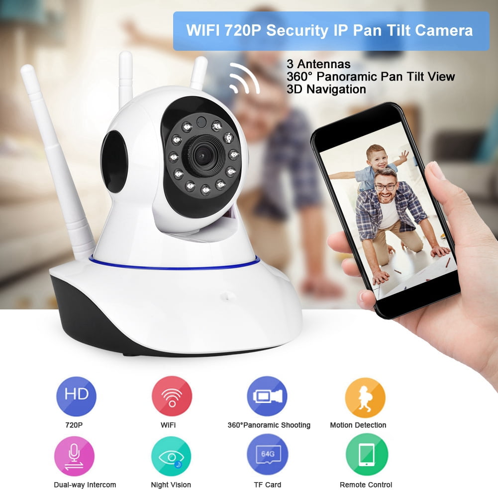 Panoramic Wireless 1080P Pan Tilt Network Security WiFi IP Camera Night Vision