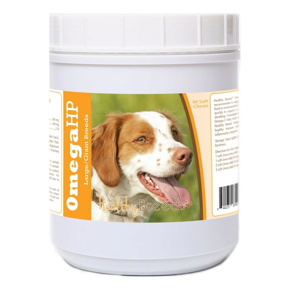Healthy Breeds Brittany Omega HP Fatty Acid Skin and Coat Support Soft Chews